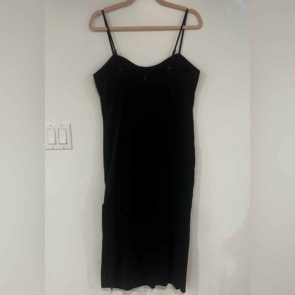 Abercrombie & Fitch NWT Black Midi Dress Women’s Sz LP - Picture 3 of 9
